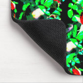 赤いバラ緑のサンダー_コーブ マウスパッド (コーナー)