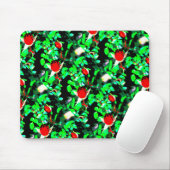 赤いバラ緑のサンダー_コーブ マウスパッド (マウス)