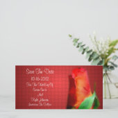 赤いバラ芽結婚の花 セーブザデート (スタンド正面)