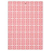 赤いバラ鮮やかに露がそっと乗っている クリップボード (裏面)