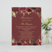 赤いバラ18キャンドルとバラ式プログラム (スタンド正面)