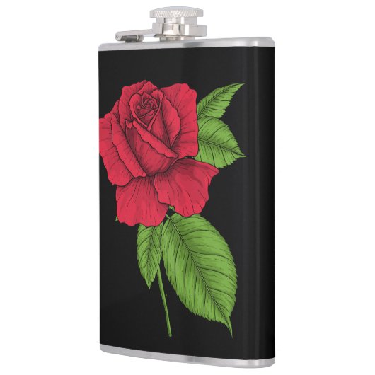 赤いバラ2 フラスク (左)