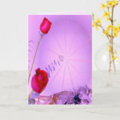 赤いバラ-あなたの考えることは梳きます カード (黄色い花)