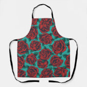 赤いバラ エプロン (正面)