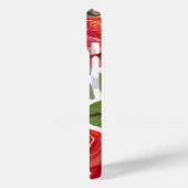 赤いバラ | エレガントフローラバラの水色 Case-Mate iPhoneケース (裏面 / 左)