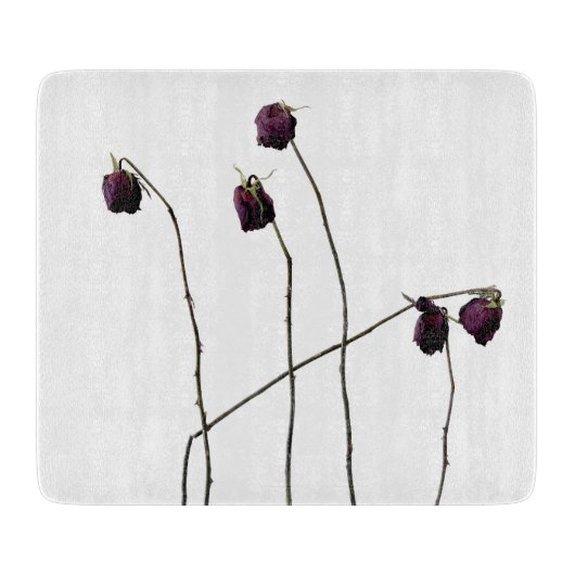 赤いバラ カッティングボード (正面)