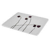 赤いバラ カッティングボード (角)