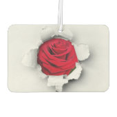 赤いバラ カーエアーフレッシュナー (裏面)