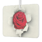 赤いバラ カーエアーフレッシュナー (左)