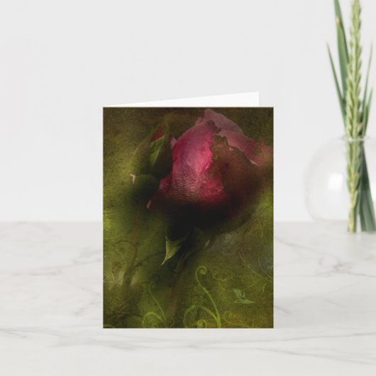 赤いバラ カード (正面)