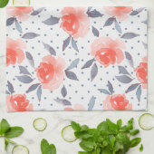 赤いバラ キッチンタオル (折り畳み)