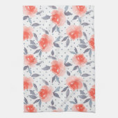 赤いバラ キッチンタオル (縦)