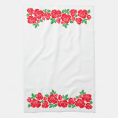 赤いバラ キッチンタオル (縦)