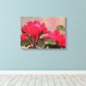 赤いバラ キャンバスプリント (インサイチュ (ウッドフロア))