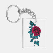 赤いバラ キーホルダー (正面左)