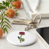 赤いバラ キーホルダー (側面)