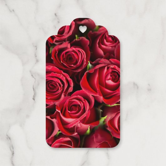 赤いバラ ギフトタグ (裏面)