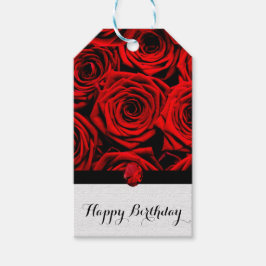 赤いバラ ギフトタグ
