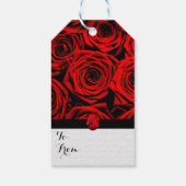 赤いバラ ギフトタグ (裏面)