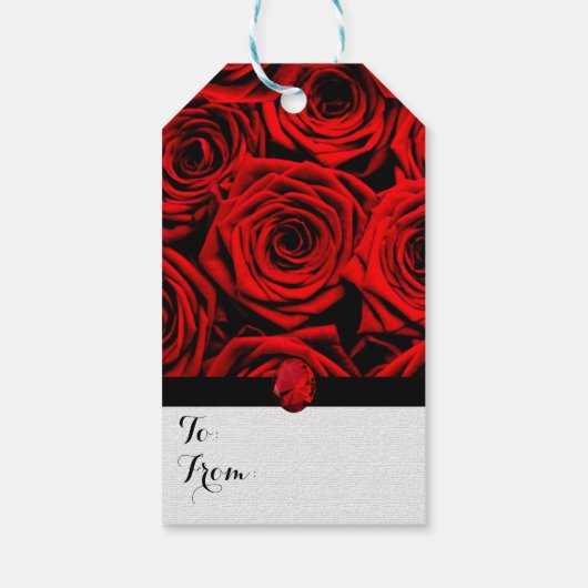 赤いバラ ギフトタグ (裏面)