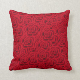 赤いバラ クッション
