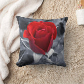 赤いバラ クッション (ブランケット)