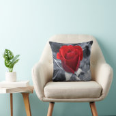 赤いバラ クッション (椅子)