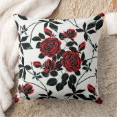 赤いバラ クッション (ブランケット)