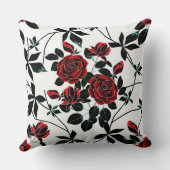 赤いバラ クッション (裏面)