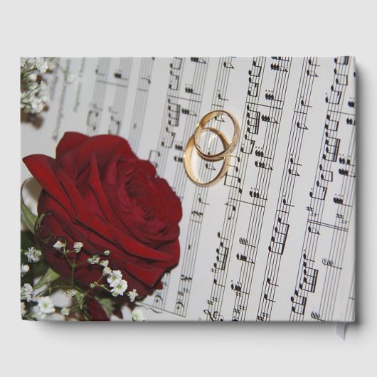 赤いバラ ゲストブック (裏面)