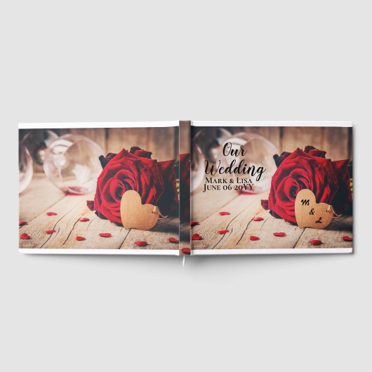 赤いバラ ゲストブック (全面)