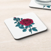 赤いバラ コースター (左側)