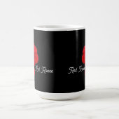 赤いバラ  コーヒーマグカップ (中央)