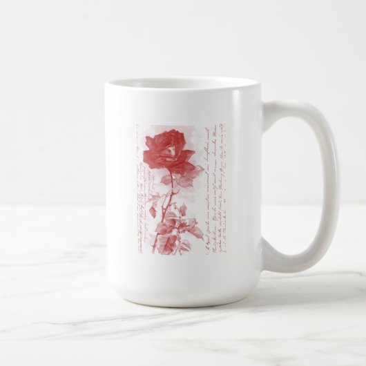赤いバラ コーヒーマグカップ (右)