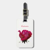 赤いバラ サンダーコーブ 任意の色 ラゲッジタグ (正面縦)