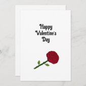 赤いバラ シーズンカード (正面/裏面)