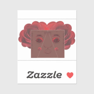 赤いバラ。 シール