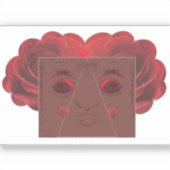 赤いバラ。 シール (正面)