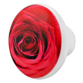 赤いバラ セラミックノブ (右)