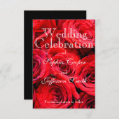 赤いバラ セーブザデート (正面/裏面)