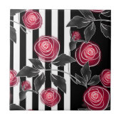 赤いバラ タイル (正面)