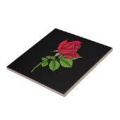 赤いバラ タイル (側面)