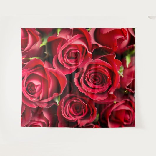 赤いバラ タペストリー (正面(横))