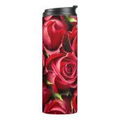 赤いバラ タンブラー (回転左)