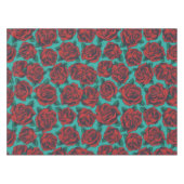 赤いバラ テーブルクロス (正面(横))