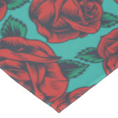 赤いバラ テーブルクロス (アングル)