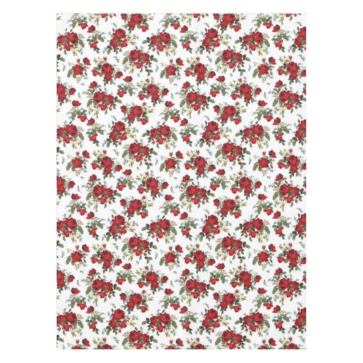 赤いバラ テーブルクロス (正面)