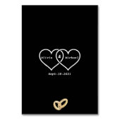 赤いバラ テーブルナンバー (裏面)