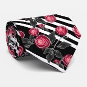 赤いバラ ネクタイ (ロール)