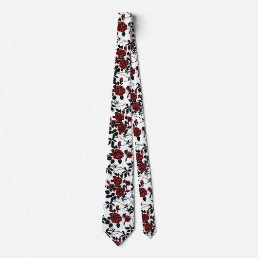 赤いバラ ネクタイ (正面)